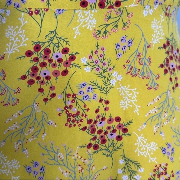 Lulu's yellow floral mini dress medium - Picture 5 of 8